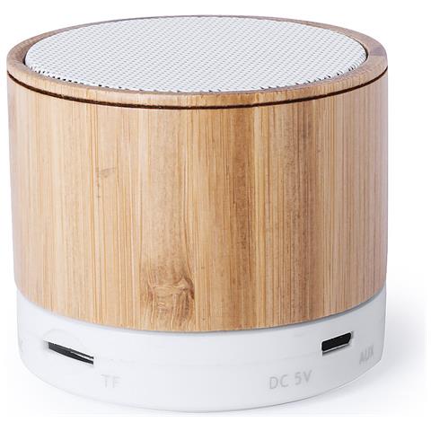 Altoparlante Nature In Bambù Connessione Bluetooth. Potenza Sonora 3w. Batteria 300 Mah 6x5,1x6 Cm. Colore Del Legno - Foto 3