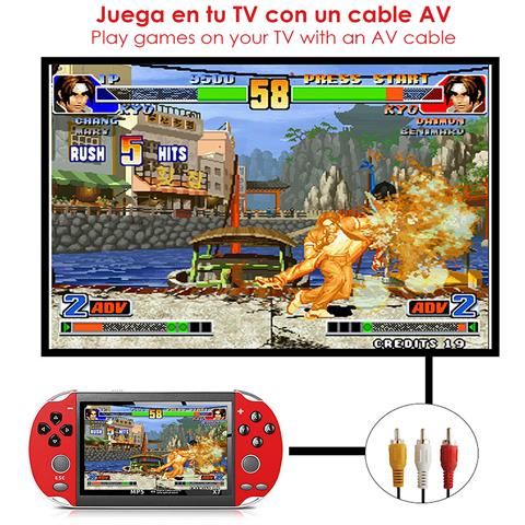 Console Per Videogiochi X7 64 Bit Con Giochi Classici Preinstallati. Schermo Da 4,3 Pollici, Lettore Multimediale, Fotocamera. - Foto 2