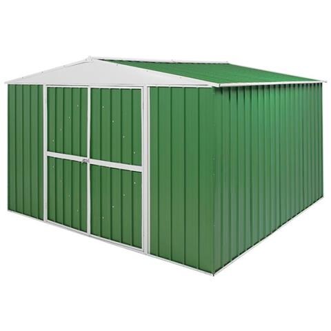 Box In Lamiera Casetta Giardino Acciaio Zincato 360x345cm X H2.12m - 150kg - 12,42 Mq - Verde - Foto 1