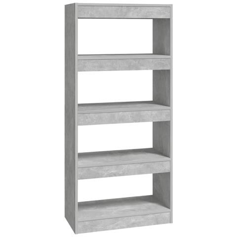 Lusso Casadino -  Libreria/divisorio Grigio Cemento 60x30x135cm Legno Multistrato - Foto 1