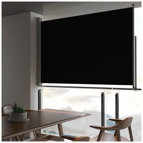Lusso Casadino -  Tenda Da Sole Laterale Retrattile 160 X 300 Cm Nera - Foto 8