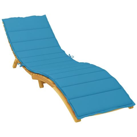 Cuscino Per Lettino Blu 200x70x3 Cm In Tessuto Oxford - Foto 2