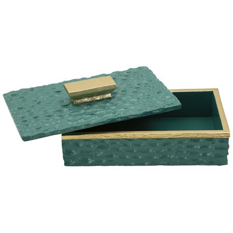 Portacandela Mf735 - Verde - Poliresina - 6,4x18,8x10,8 Cm - Foto 2