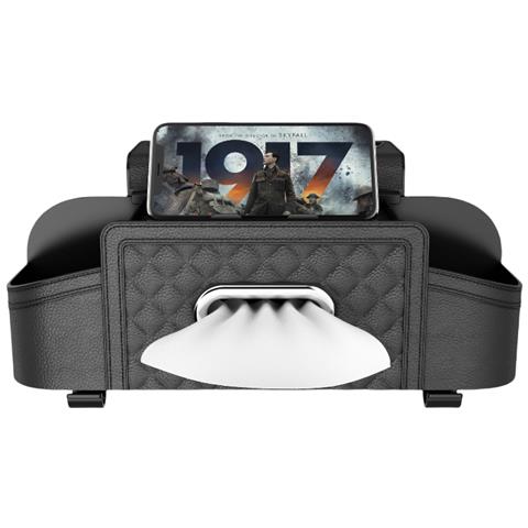 Organizzatore Per Sedile Posteriore Auto In Pelle Pu Nera - Foto 1