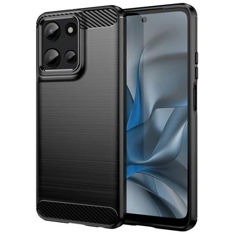 Custodia B-case Tpu Silicone Cover Case Per Motorola Moto G Play 2025 Carbon Metal Black - Foto 1