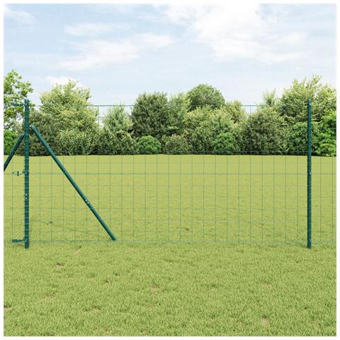 Fissaggio a Terra Euro per Recinzione 10 x 1 m Verde Rete - Foto 2