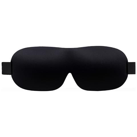 Mascherina Per Dormire Oscurante 3d Per Viaggio Aereo Con Design Ergonomico Black - Foto 2