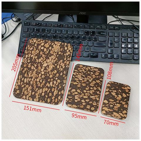 Specchio Da Tavolo Pieghevole In Sughero E Fondi Di Caffè - Profumo Di Caffè Naturale L - Foto 4