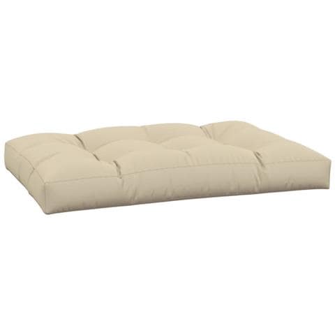 Cuscino per Pallet Beige 120x80x12 cm in Tessuto - Foto 1