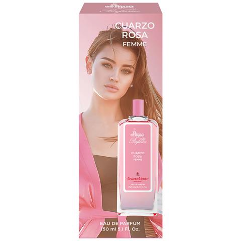 Acqua Di Profumo Cuarzo Rosa Per Donna 150ml Fiori Fruttati, Rosa - Foto 4