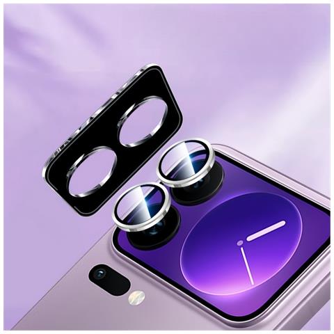 Protezione Obiettivo Fotocamera Compatibile Con Xiaomi 17: Vetro Temperato Con Design Occhio Di Aquila Con Diamanti - Foto 1
