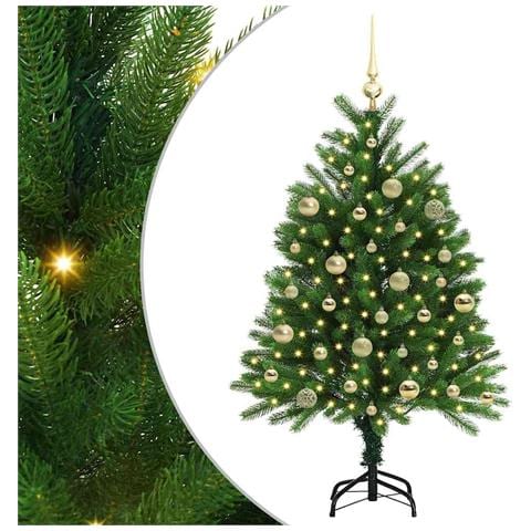 Albero di Natale con 150 LED con supporto Verde 120 cm PE - Foto 1