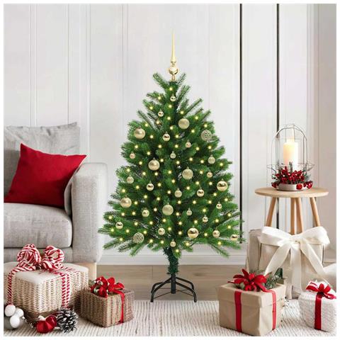 Albero di Natale con 150 LED con supporto Verde 120 cm PE - Foto 2