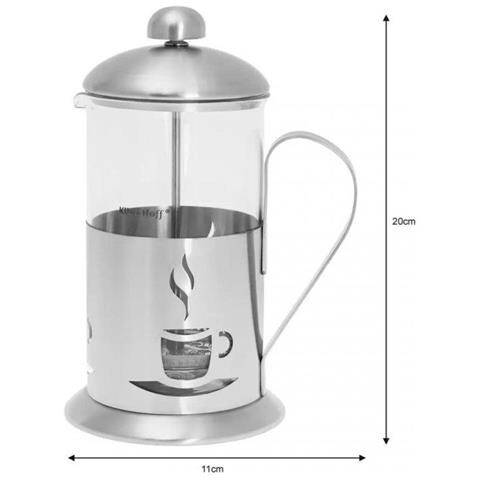 KH-4831 Infusore per caffè e tè a pressa francese da 600 ml - Foto 4