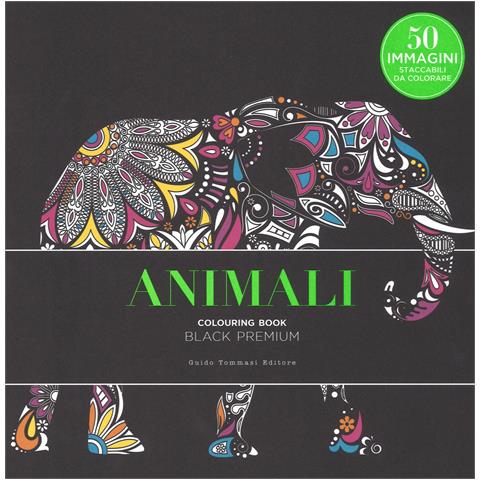 Animali. Black premium. Colouring book antistress - Foto 1