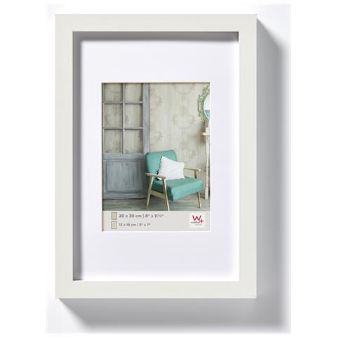 Stoccolma Cornice In Legno. 30x45 Bianco - Foto 1