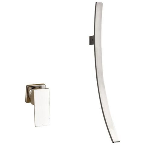 Rubinetto per lavabo da bagno, Blackswan, tipo M20, modello nichel opaco, misura 70 cm - Foto 1