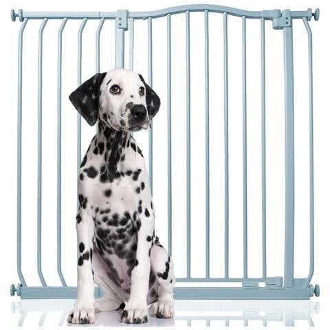 Bettacare Cancelletto Per Cani Extra Alto Con Parte Superiore Incurvata, 98cm - 107cm, Grigio Opaco, Extra Alto 100cm In Altezza - Foto 1