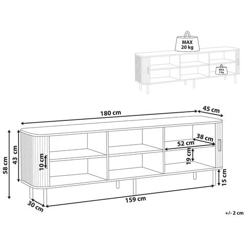 Mobile Tv Bradley Nero - Foto 6