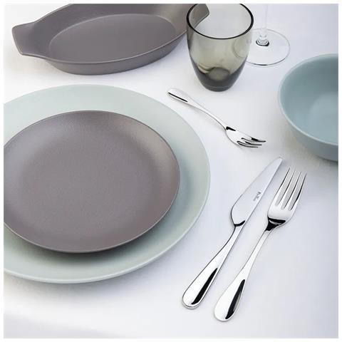 Marilyn Set 24 posate acciaio inox 18/10 - Servizio per 6 Persone - forchetta, coltello, cucchiaio e cucchiaino - Design elegante per tavole moderne - Foto 3