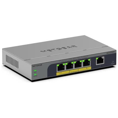 GS105EPP Non gestito Gigabit Ethernet (10/100/1000) Supporto Power over Ethernet (PoE) Montaggio da desktop /parete Grigio - Foto 1