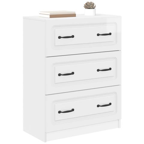 Mobile con Cassetti Bianco Lucido 66 x 34,5 x 87 cm - Foto 2
