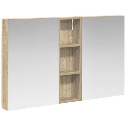 Set di Armadi da Bagno con porta 3 pcs 100 x 10,5 x 60,5 cm - Foto 1
