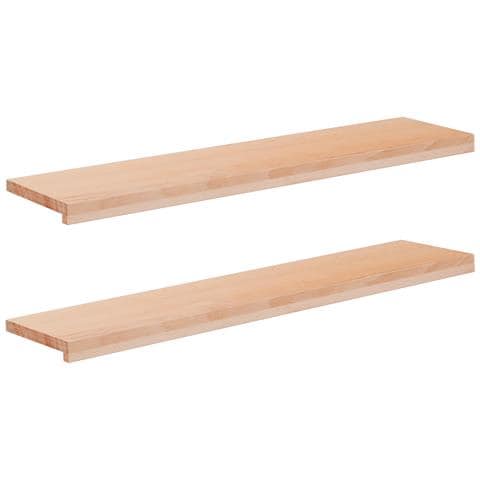 Tappeti per scale 2 pz 120 x 25 x 2 cm Naturale - Foto 1