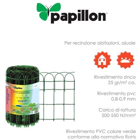 Rete zincata ornamentale a maglia intrecciata rivest. in PVC 0,65 x 25 m - Foto 2