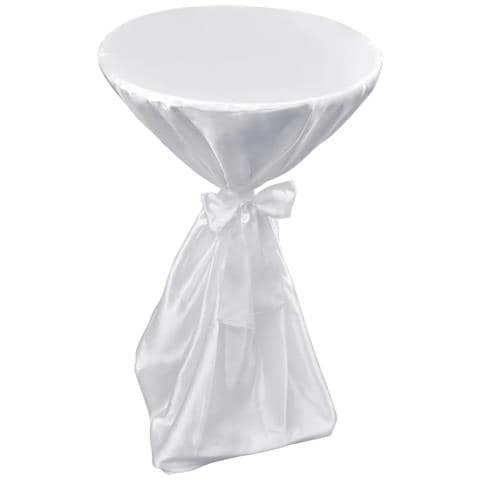 Copritavolo Bianco 70 Cm Con Fettuccia 2 Pezzi - Foto 2