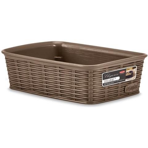 Cestino Elegance Rattan 20x14x6 Tortora - Foto 3