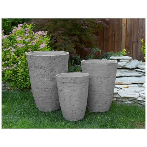 Vaso Tondo Per Interno Ed Esterno Grigio 51x51x71cm Camia - Foto 33