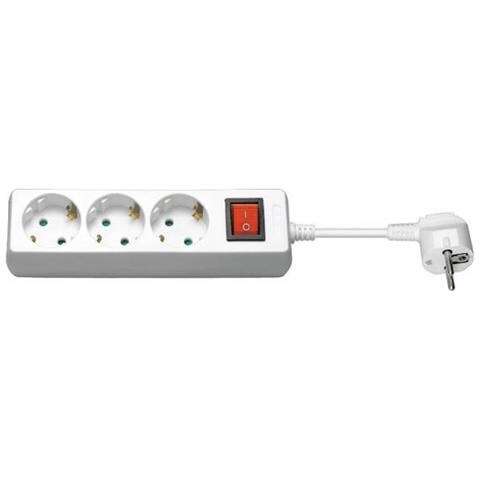 3-way Schuko Socket 3M White - Foto 1