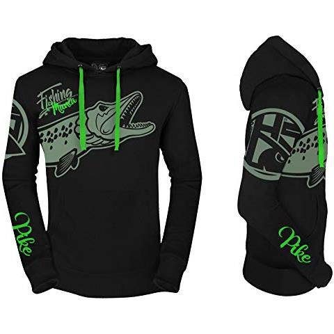 Felpa Cappuccio Mod. fishing Mania Pike Pesca (xl) - Foto 1