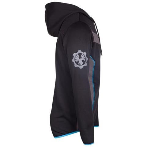 Difuzed Felpa Con Cappuccio (5 Blue Omen Full Length Tech Hoodie, Male, Extra Large, Black [ hd525580gw5-xl]) - Foto 3