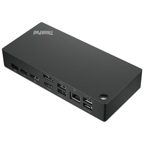 Replicatore di Porte e Docking Station per Notebook ThinkPad Universal USB-C Dock Cablato 4x USB 3.2 - Nero - Foto 1