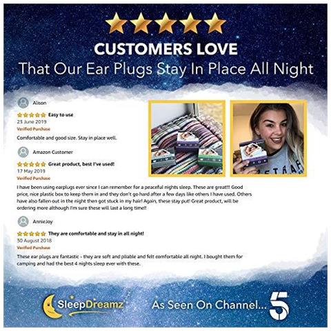 Spine Sleepdreamz Silicone Ear Per Dormire - Coppie X10 Di Annullamento Di Rumore Tappi Per Le Orecchie - Offerta Russare Soccorso E Protezione Da Altri Rumori Forti Con Questi Tappi Per Le Orecchie Per Sleep - Foto 4