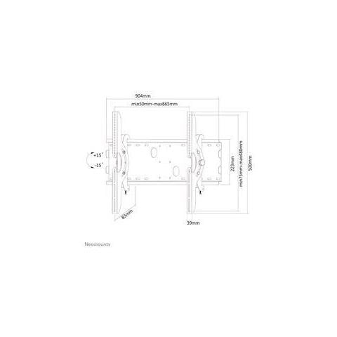 PLASMA-W200BLACK Supporto a Parete per TV - Foto 3