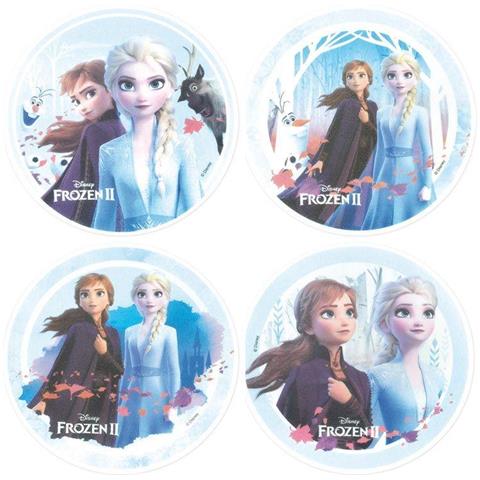 4 Dischi Cialda Commestibili - Frozen Il Regno Di Ghiaccio - Foto 1