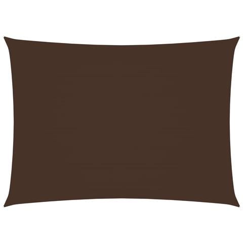 Parasole A Vela Oxford Rettangolare 5x7 M Marrone - Foto 1
