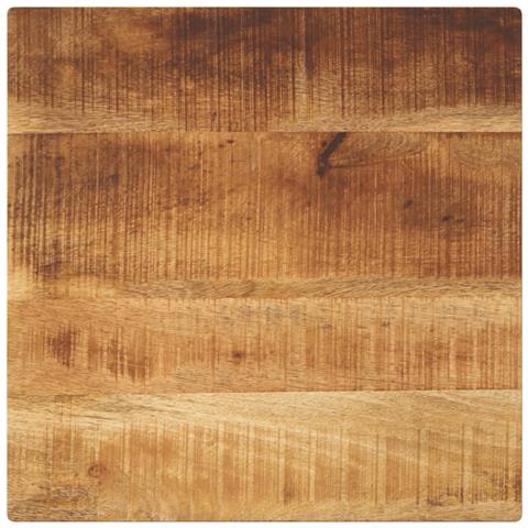 Piano Per Tavolo 60x60x2,5 Cm Quadrato Legno Di Mango Grezzo - Foto 1