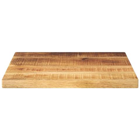 Piano Per Tavolo 60x60x2,5 Cm Quadrato Legno Di Mango Grezzo - Foto 3