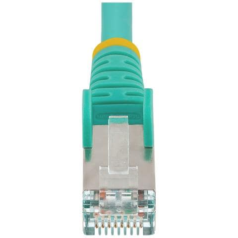 Cavo Ethernet CAT 6a - 7,5m - Acqua - Cavo di rete LAN Low Smoke Zero Halogen (LSZH) - 10GbE 500MHz 100W PoE++ - Filo /Cavo patch schermato S /FTP con spinotto RJ45 antigroviglio e rilievi di trazione - Foto 5