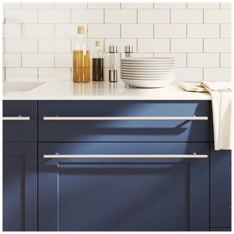 Maniglie per Mobili 10 pz Argento 480 mm in Acciaio Inox - Foto 1