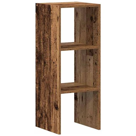 Libreria Impilabili Legno Antico 30x30x80 Cm Legno Multistrato - Foto 2