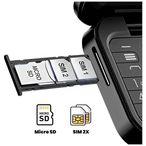 Telefono Servo I16 Nero 16 GB Dual Sim Display 1.77" HD Micro USB V2.0 Radio Fm - Foto 5