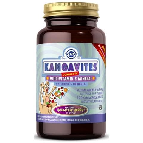 Kangavites Multivitaminico E Minerale 120 Compresse Masticabili - Gusto Bouncin' Berry Solgar - Foto 1