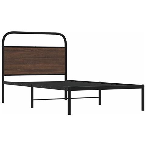 Giroletto Senza Materasso Rovere Marrone 107x203 Cm Truciolato - Foto 2