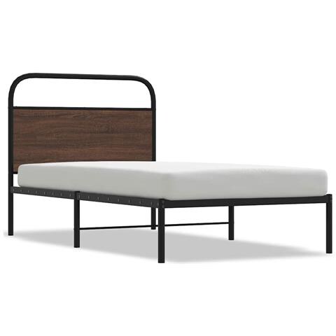 Giroletto Senza Materasso Rovere Marrone 107x203 Cm Truciolato - Foto 1