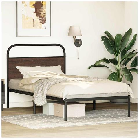 Giroletto Senza Materasso Rovere Marrone 107x203 Cm Truciolato - Foto 9